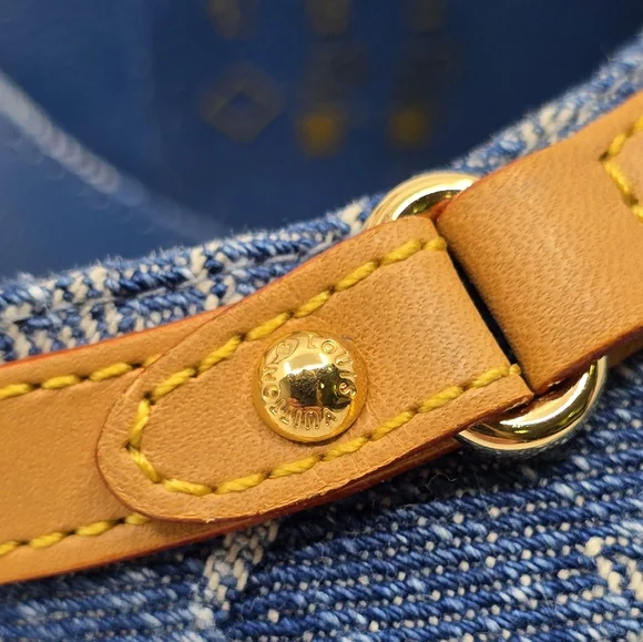 Louis Vuitton Monogram Denim Wedges - Picture 11 of 11